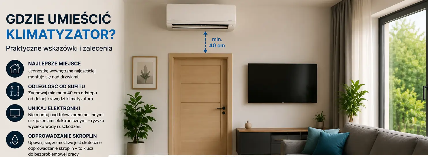 Gdzie umieścić klimatyzator?